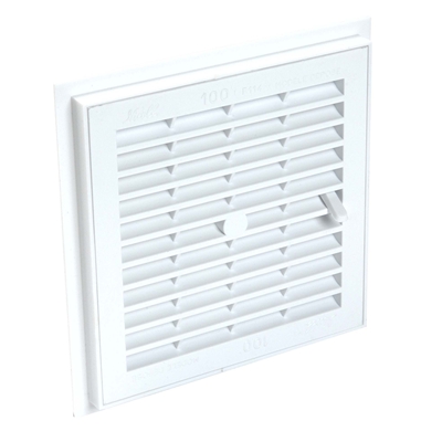GRILLE VENTILATION A SCELLER CARREE A FERMETURE MOUSTIQUAIRE