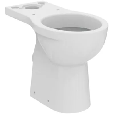 CUVETTE ULYSSE SURELEVEE BLANCHE AVEC TROUS D'ABATTANT