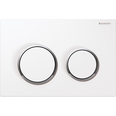 PLAQUE DE DECLENCHEMENT OMEGA 20 BLANCHE