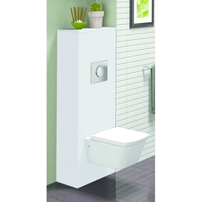 MEUBLE HABILLAGE BÂTI-SUPPORT MÉLAMINÉ BLANC BRILLANT