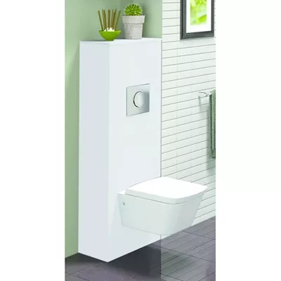 MEUBLE HABILLAGE BÂTI-SUPPORT MÉLAMINÉ BLANC BRILLANT