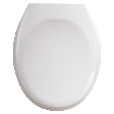 ABATTANT RD'2 DOUBLE BLANC CHARNIERES INOX