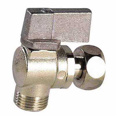 VANNE À SPHÈRE 3/8 NICKELÉE