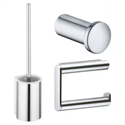 SET DE 3 ACCESSOIRES WC CHROMES