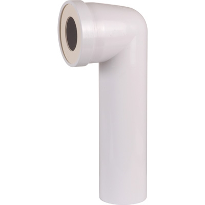 PIPE WC 90° LONGUE 330MM COUDE MALE Ø93MM JOINT Ø85/107MM