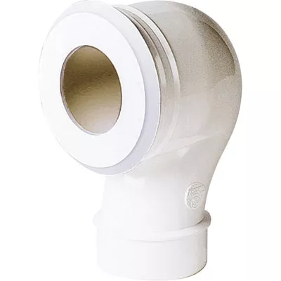 PIPE WC COURTE 90° Ø 100MM FEMELLE À SORTIE DÉCALÉE