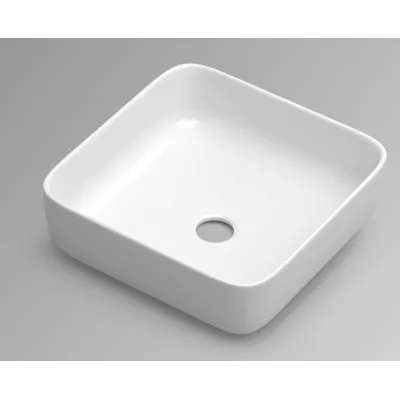 VASQUE A POSER SEI CERAMIQUE BLANCHE 39X14X39 CM