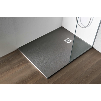 RECEVEUR DOMAO CIMENT PN24 120X90X2.7 CM AVEC BONDE ET GRILLE RESINE