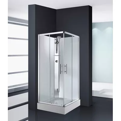 CABINE CARAT ENTRÉE D'ANGLE 2 PORTES COULISSANTES