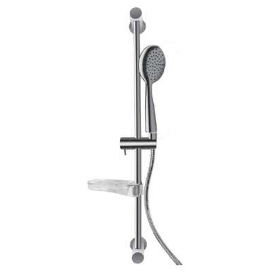 ENSEMBLE BARRE DOMAO 100 70CM Ø18MM,1JETØ10CM AC,FLEX.DA INOX CHR,P-SAV,CHROMÉ