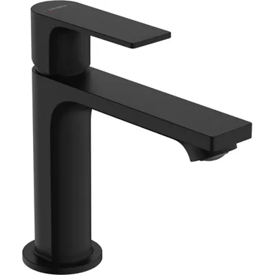 MITIGEUR LAVABO ZEBRIS 110 NOIR MAT AVEC VIDAGE