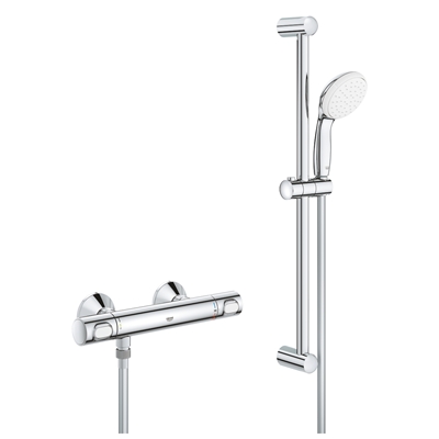 ENSEMBLE THERMOSTATIQUE GROHTERM 500 AVEC ENSEMBLE TEMPESTA 110 1 JET BARRE 600