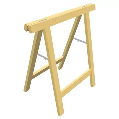 TRÉTEAU BOIS EXPERT LARG.800MM HAUT.770MM - 5KG