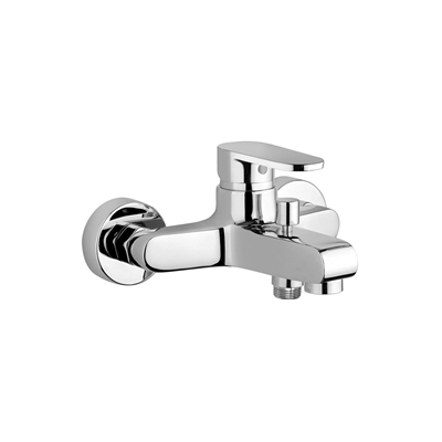 MITIGEUR BAIN DOUCHE MURAL DOMAO CHROME AVEC RACCORDS