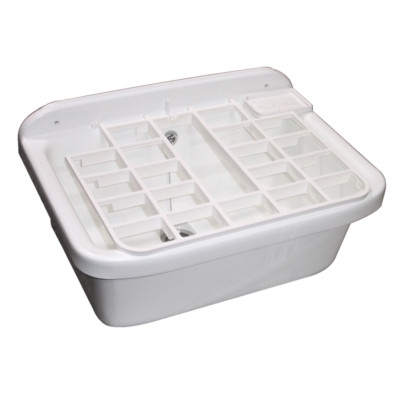 POSTE D'EAU SYNTHETIQUE BLANC 18L 55X39X28CM