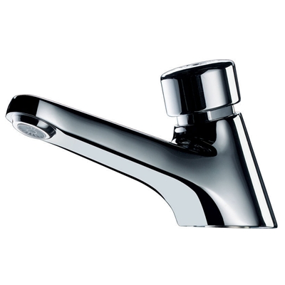 ROBINET TEMPORISE TEMPOSTOP LAVABO SUR PLAGE A ECROU CB 14MM