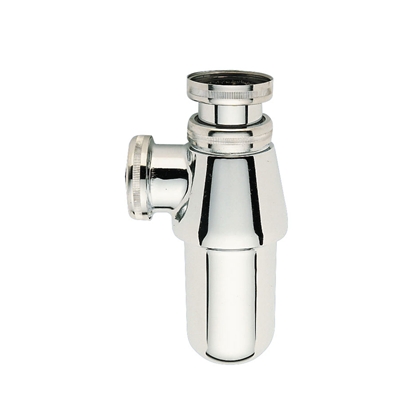 SIPHON LAVABO À ÉCROU 33X42 SORTIE Ø32MM RÉGLABLE CHROMÉ BRILLANT