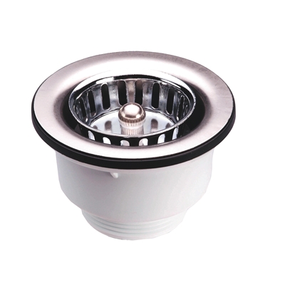 BONDE SIMPLE EVIER PVC Ø 84MM A PANIER 511