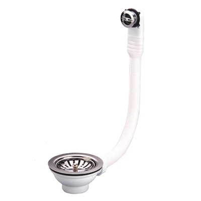 BONDE EVIER PVC Ø 114MM A PANIER AVEC TROP PLEIN A COMMANDE M