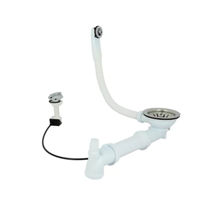 BONDE EVIER PVC D.114MM A PANIER AVEC TROP PLEIN