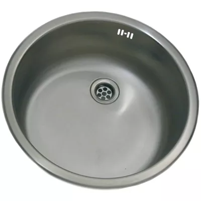 ÉVIER INOX 18/10 À ENCASTRER Ø 45CM