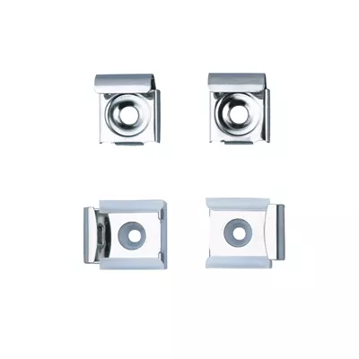 FIXATION MIROIR INOX POLI BRILLANT PAR 4 PIECES
