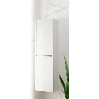 COLONNE POKER 140X349X320 MM BLANC BRILLANT SANS POIGNEES