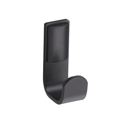 PORTE-PEIGNOIR DOUBLE ALUR ALU THERMOLAQUE NOIR MAT
