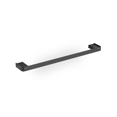 PORTE-SERVIETTE 1 BARRE FIXE 55CM ALUR ALU THERMOLAQUE NOIR MAT