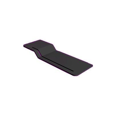 TABLETTE DE DOUCHE ALUR 2 NIVEAUX ALU THERMOLAQUE NOIR MAT