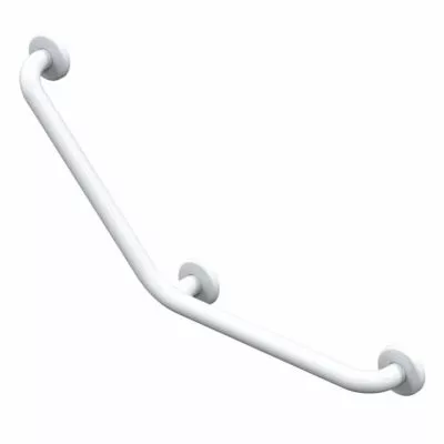 BARRE D'APPUI COUDÉE AKW 135° 40 X40 CM 3 POINTS DE FIXATION