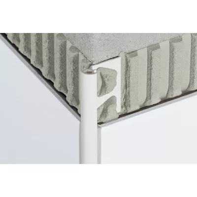 PROFILÉ D'ANGLE SCHLUTER PVC BLANC