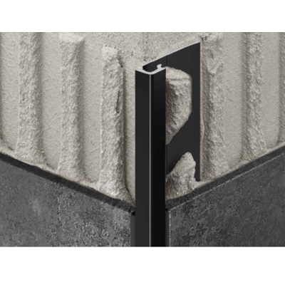 PROFILE FINITION CARRE 11MM QUADEC-AC 2,50 M NOIR GRAPHITE GRAPHITE MAT