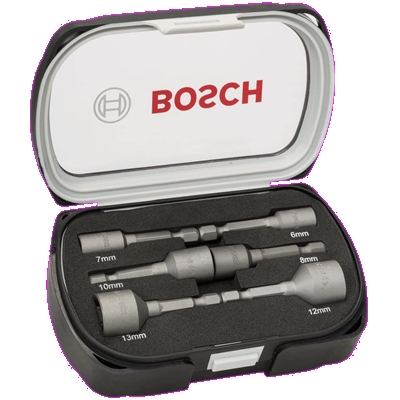 COFFRET DE 6 DOUILLES QUEUE 6.32MM LG.50MM Ø6 7 8 10 12 13