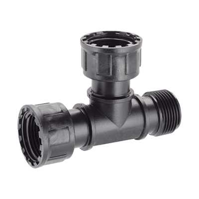 TE PLASTIQUE MALE 1 / 2 ECROUS 1 POUR ELECTROVANNES
