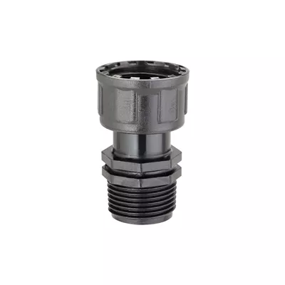 MANCHON PLASTIQUE MALE 1 / ECROU 1 POUR ELECTROVANNES