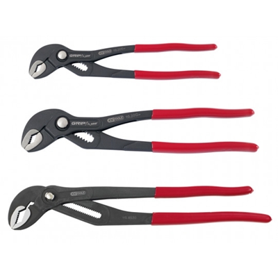 LOT DE TROIS PINCES MULTIPRISES A VERROUILLAGE 10'' - 12'' -