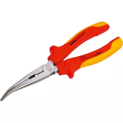 PINCE À BEC DEMI-ROND COUDÉ ISOLÉE 1000V