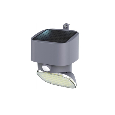 APPLIQUE SOLAIRE ORIENTABLE A 180° ANTHRACITE VEILLE 50LM DETECTION 2000LM