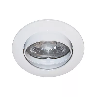 SPOT ENCASTRE ORIENTABLE BLANC 50W GZ10 BORNIER AUTO