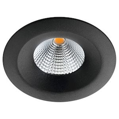 SPOT UNILED ISOSAFE  NOIR 630LM 3000K RA 98 COUPURE DE PHASE