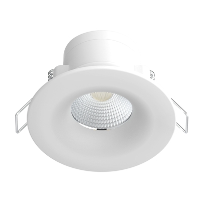 ARIES - ENC. ROND, FIXE, IP65 IK07, BLANC, LED 6W 42° 580LM 3000/4000K (CCT)