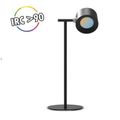 SUN LAMPE DE BUREAU 2W 3CCT DIM RONDE NOIRE