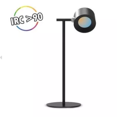 SUN LAMPE DE BUREAU 2W 3CCT DIM RONDE NOIRE