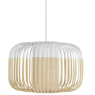 SUSPENSION BAMBOU BLANC S