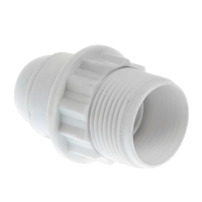 DOUILLE E 27 DBLE BAGUE BLANC