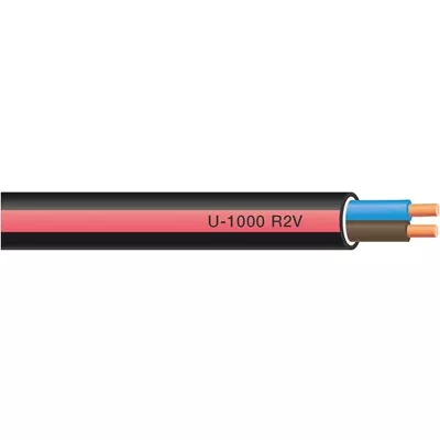 CABLE RIGIDE U-1000 R2V 2X1,5MM² C50