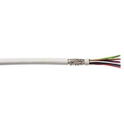LIYCY 4X0.75 CABLE GRIS BLINDE PAR TRESSE 4X0.75MM²