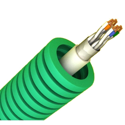 GAINE ICTA VERT PREFILEE Ø20MM  (GRADE 3 HAUT DEBIT) LG 100M