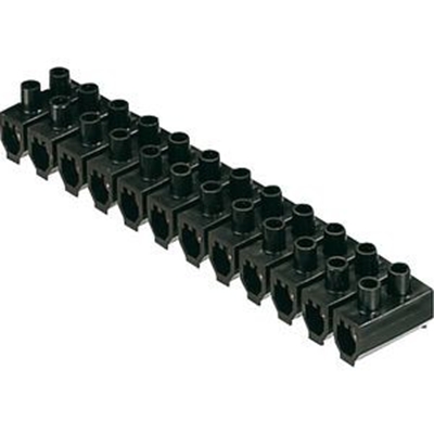 BARRETTE 12 DOMINOS PLASTIQUE NOIR